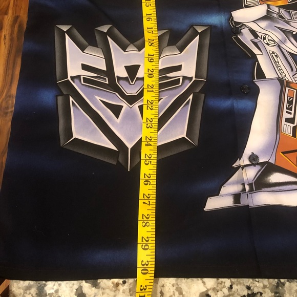 Vintage Y2K Transformers button up Allover print / bowling style Shirt - Picture 7 of 8